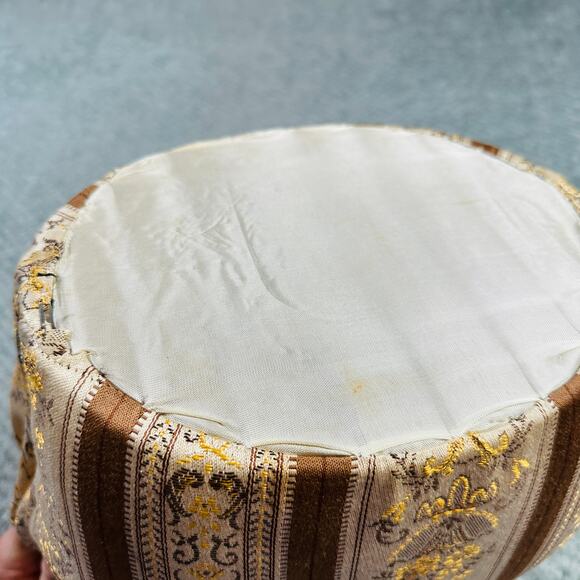 Vintage Victorian Dutch Teapot Cozy Carriage Fabric Bag Lined Interior & Handle - Picture 5 of 6